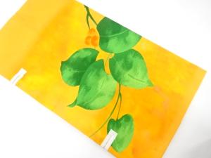 未使用品　草の実模様織り出し　名古屋帯